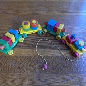 Vintage Holgate Activity Train  pull toy